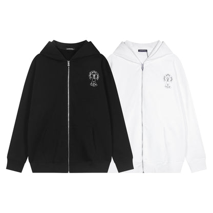 Chrome Hearts Zippered Sweatshirt TQ02