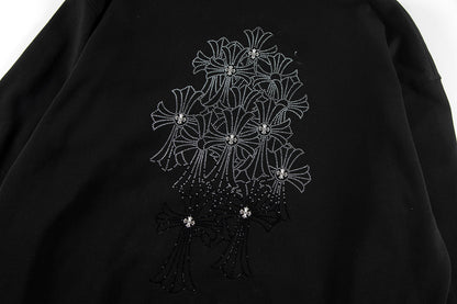 Chrome Hearts Zippered Sweatshirt TQ02