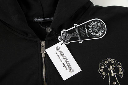 Chrome Hearts Zippered Sweatshirt TQ02