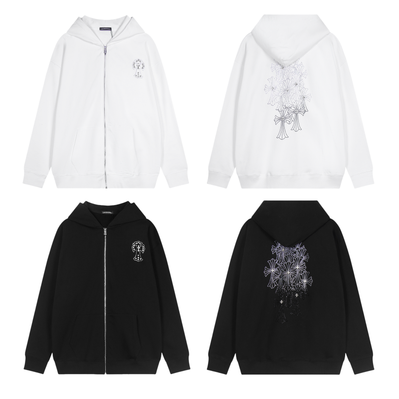 Chrome Hearts Zippered Sweatshirt TQ02