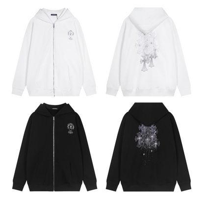 Chrome Hearts Zippered Sweatshirt TQ02