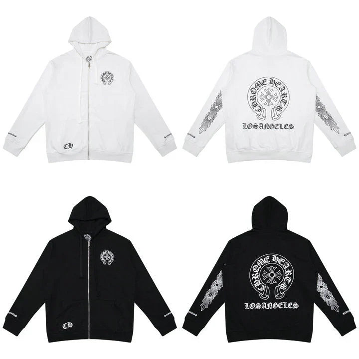 Chrome Hearts Zip Up Hoodie 5009