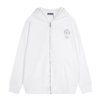 Chrome Hearts Zippered Sweatshirt TQ02